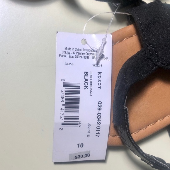 NEW MIXIT Black Fringed Sandals - Picture 2 of 6